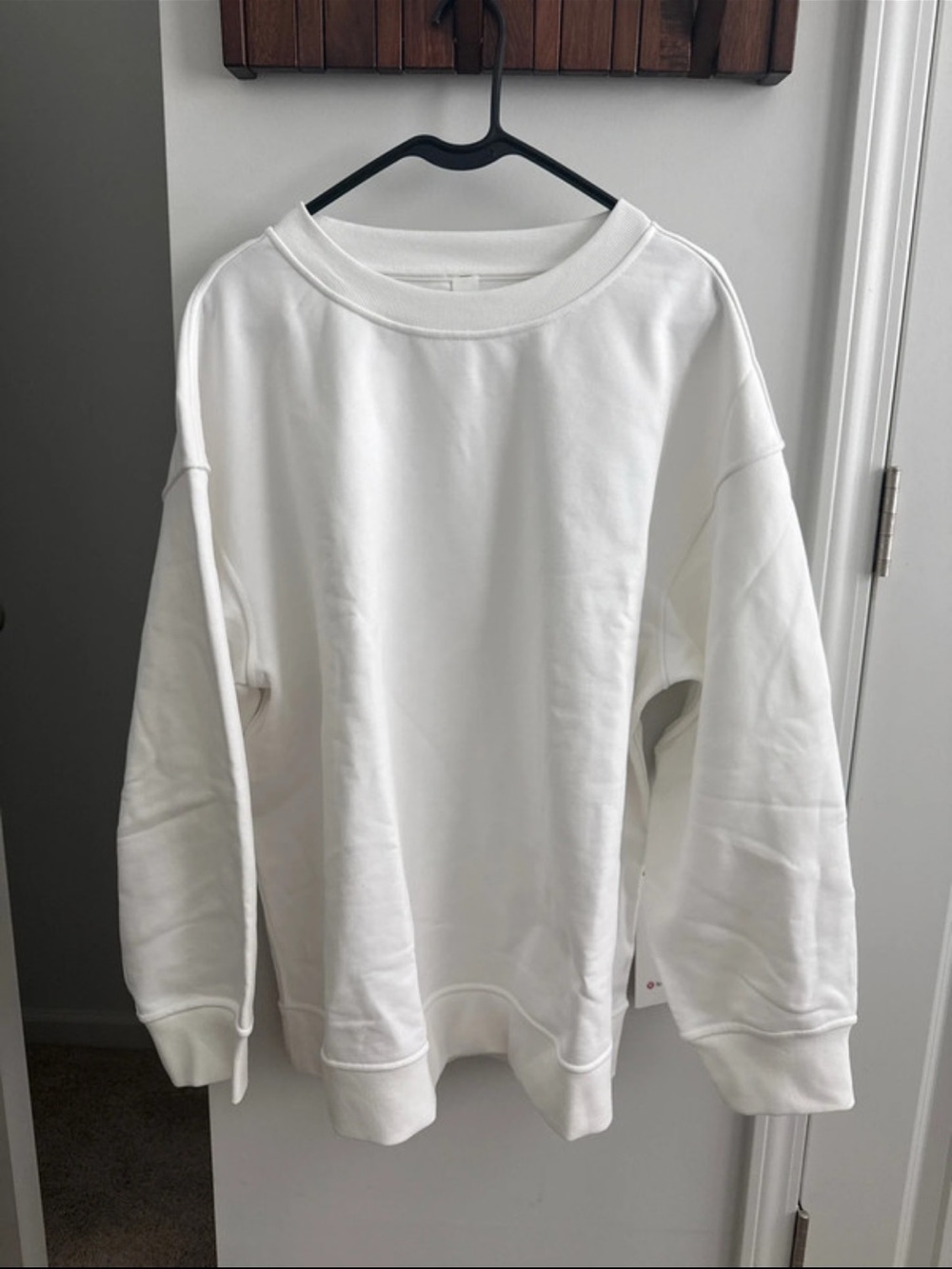 lululemon athletica White Crewneck Sweatshirt